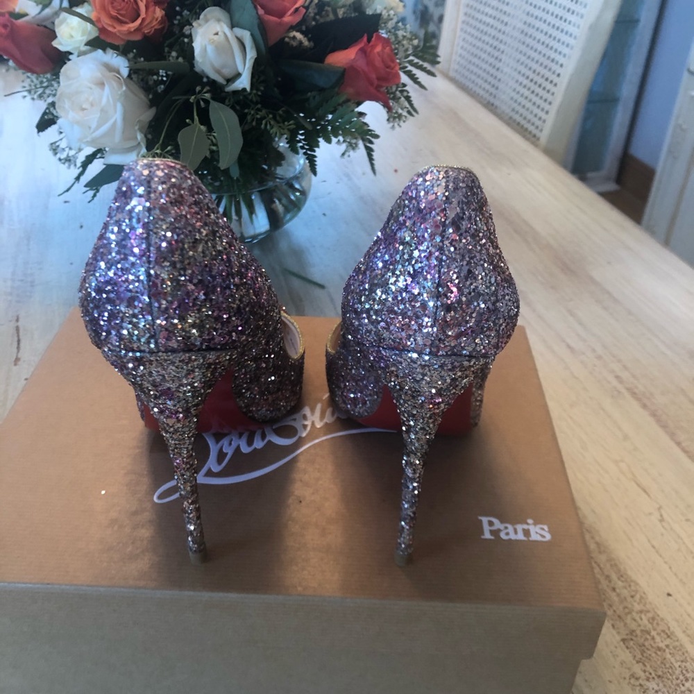 🎁🎄Christian Louboutin Glittery Aquamarine🎁🎄 - Picture 7 of 13